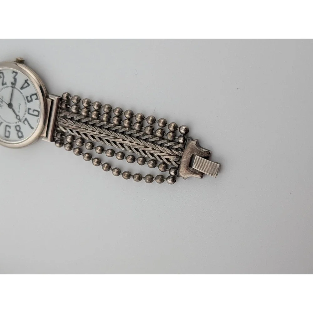 Vintage Le Baron Watch Women 42mm Case Multi Strand 7.5